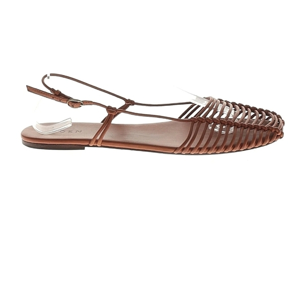 Doen Boho Strappy Sandal Brown with Buckle Size 8 - Picture 3 of 10